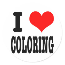I HEART (LOVE) COLORING stickers by classicihearts I HEART (LOVE) COLORING stickers