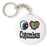 I Heart (Love) Columbus Key Chains