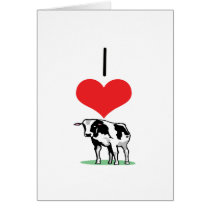 I Heart (Love) Cows cards