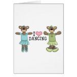 I Heart Love Dancing With Ballet Bears Card