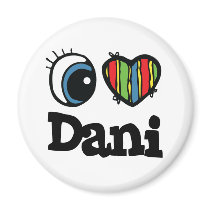 I Heart (Love) Dani magnets
