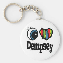 I Heart (Love) Dempsey Key Chains