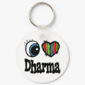 I Heart (Love) Dharma keychains by eyeheartnames I Heart (Love) Dharma keychains