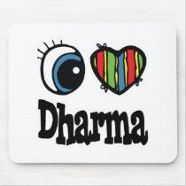 I Heart (Love) Dharma mousepads