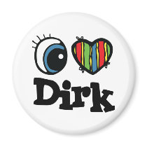 I Heart (Love) Dirk magnets