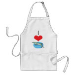I Heart (Love) Dolphins Aprons