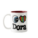 I Heart (Love) Dora mugs by eyeheartnames I Heart (Love) Dora mugs