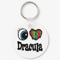 I Heart (Love) Dracula keychains