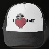 I Heart Love Earth Alien Hat by Quantum_Art_Nerd I Heart Love Earth Alien Hat