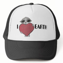 I Heart Love Earth Alien Hat by Quantum_Art_Nerd I Heart Love Earth Alien Hat