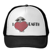 I Heart Love Earth Alien Hat