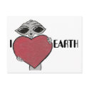 I Heart Love Earth Alien Postcard by Quantum_Art_Nerd I Heart Love Earth Alien Postcard
