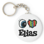 I  Heart (Love) Elias Keychains