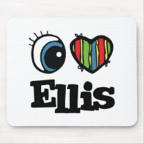 I  Heart (Love) Ellis mousepads