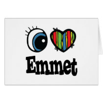 I  Heart (Love) Emmet cards