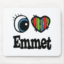 I  Heart (Love) Emmet mousepads