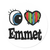I  Heart (Love) Emmet stickers