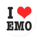I HEART (LOVE) EMO stickers by classicihearts I HEART (LOVE) EMO stickers