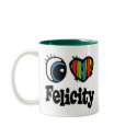 I Heart (Love) Felicity mugs by eyeheartnames I Heart (Love) Felicity mugs