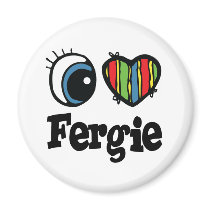I  Heart (Love) Fergie magnets