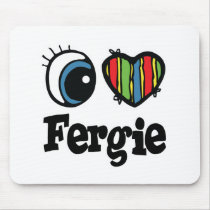 I  Heart (Love) Fergie mousepads