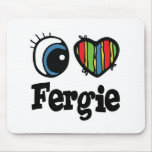 I  Heart (Love) Fergie mousepads