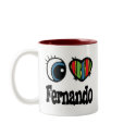 I Heart (Love) Fernando mugs by eyeheartnames I Heart (Love) Fernando mugs