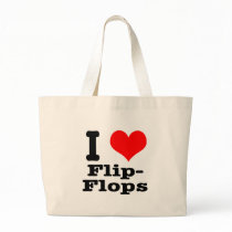 I HEART (LOVE) flip flops bags
