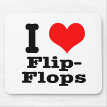 I HEART (LOVE) flip flops mousepads by classicihearts I HEART (LOVE) flip flops mousepads