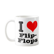 I HEART (LOVE) flip flops mugs by classicihearts I HEART (LOVE) flip flops mugs