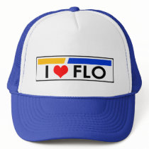 "I Heart (Love) Flo hats by tuffshops "I Heart (Love) Flo hats