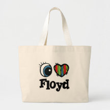 I  Heart (Love) Floyd Canvas Bags