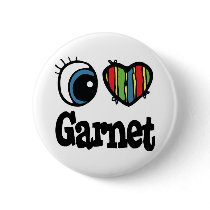 I Heart (Love) Garnet buttons by eyeheartnames I Heart (Love) Garnet buttons
