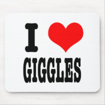 I HEART (LOVE) GIGGLES mousepads