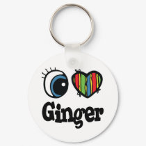 I Heart (Love) Ginger keychains