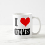 I HEART (LOVE) gnomes Coffee Mugs