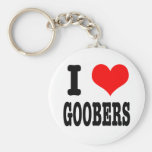 I HEART (LOVE) GOOBERS KEYCHAINS