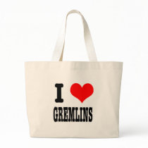 I HEART (LOVE) GREMLINS bags