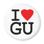 I Heart Love Guam Magnet