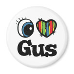 I Heart (Love) Gus magnets