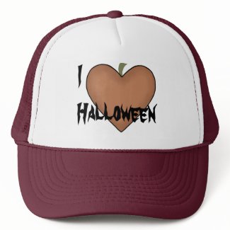 I Heart (Love) Halloween Mesh Hats
