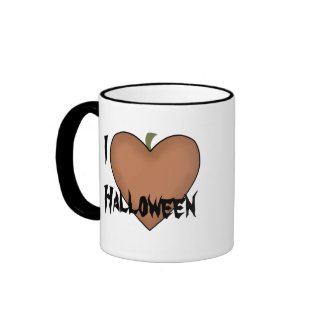 I Heart (Love) Halloween Mugs