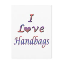I Heart (Love) Handbags postcards by whatulove I Heart (Love) Handbags postcards