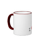 i heart (love) horses w/white horse - mug