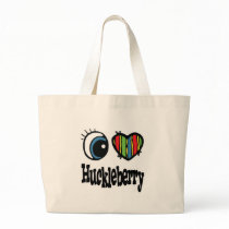 I Heart (Love) Huckleberry Canvas Bags