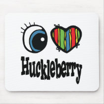 I Heart (Love) Huckleberry mousepads