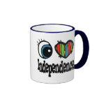 I Heart (Love) Independence Coffee Mugs