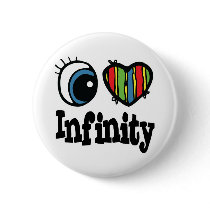 I Heart (Love) Infinity buttons
