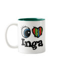 I Heart (Love) Inga mugs by eyeheartnames I Heart (Love) Inga mugs