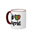 I Heart (Love) Ingrid mugs by eyeheartnames I Heart (Love) Ingrid mugs